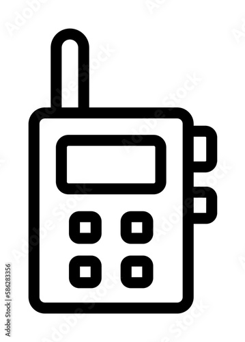 Walkie Talkie, manufacturing icon. Simple line, outline elements of production icons for ui and ux, website or mobile application