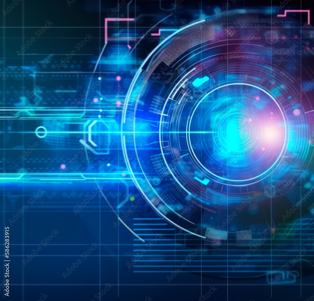 Abstract Global Infinity Computer Technology Concept Business Background - Post-processed Generative AI Abstract Global Infinity Computer Technology Concept Business Background - Post-processed Generative AI