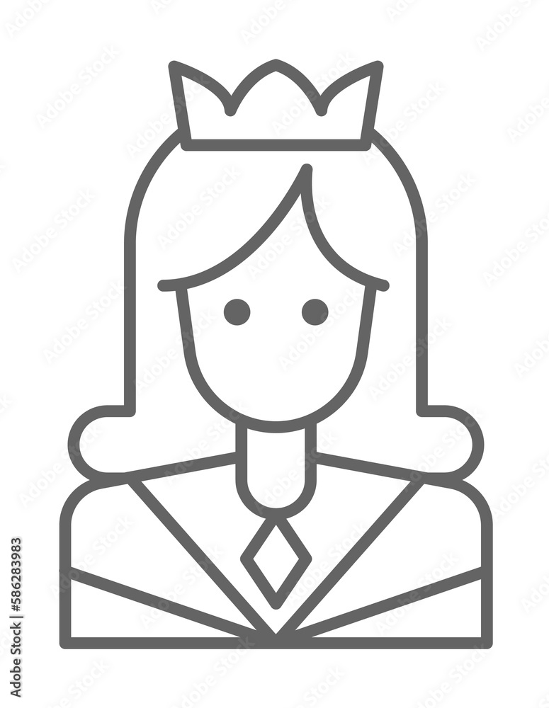 Medieval, queen icon. Element of medieval period icon. Thin line icon for website design and development, app development. Premium icon Medieval, queen icon. Element of medieval period icon. Thin line icon for website design and development, app development. Premium icon