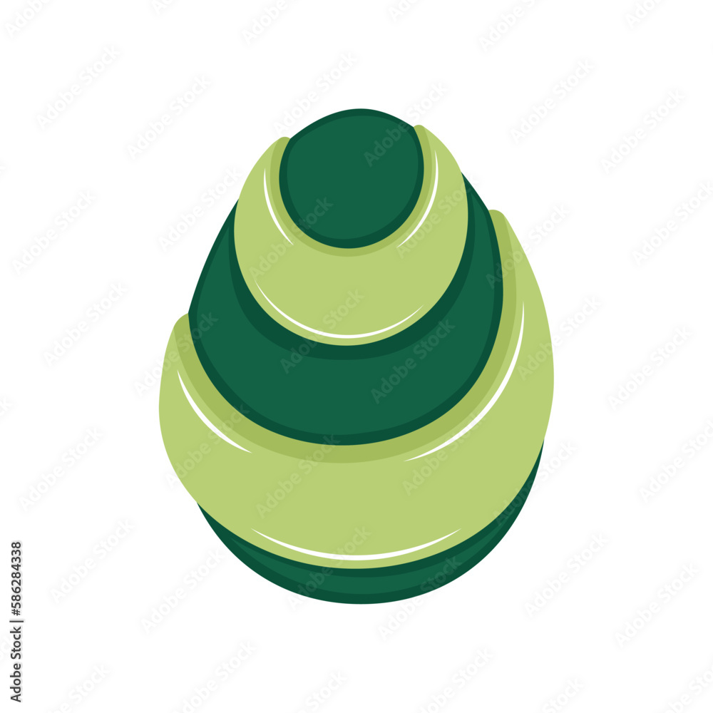 Isolated traditional decorated easter egg Vector illustration Isolated traditional decorated easter egg Vector illustration