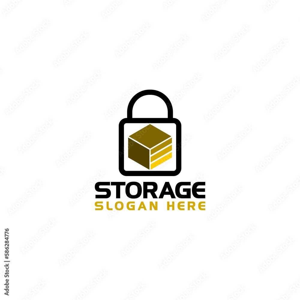 Self storage icon logo design isolated on white background Self storage icon logo design isolated on white background