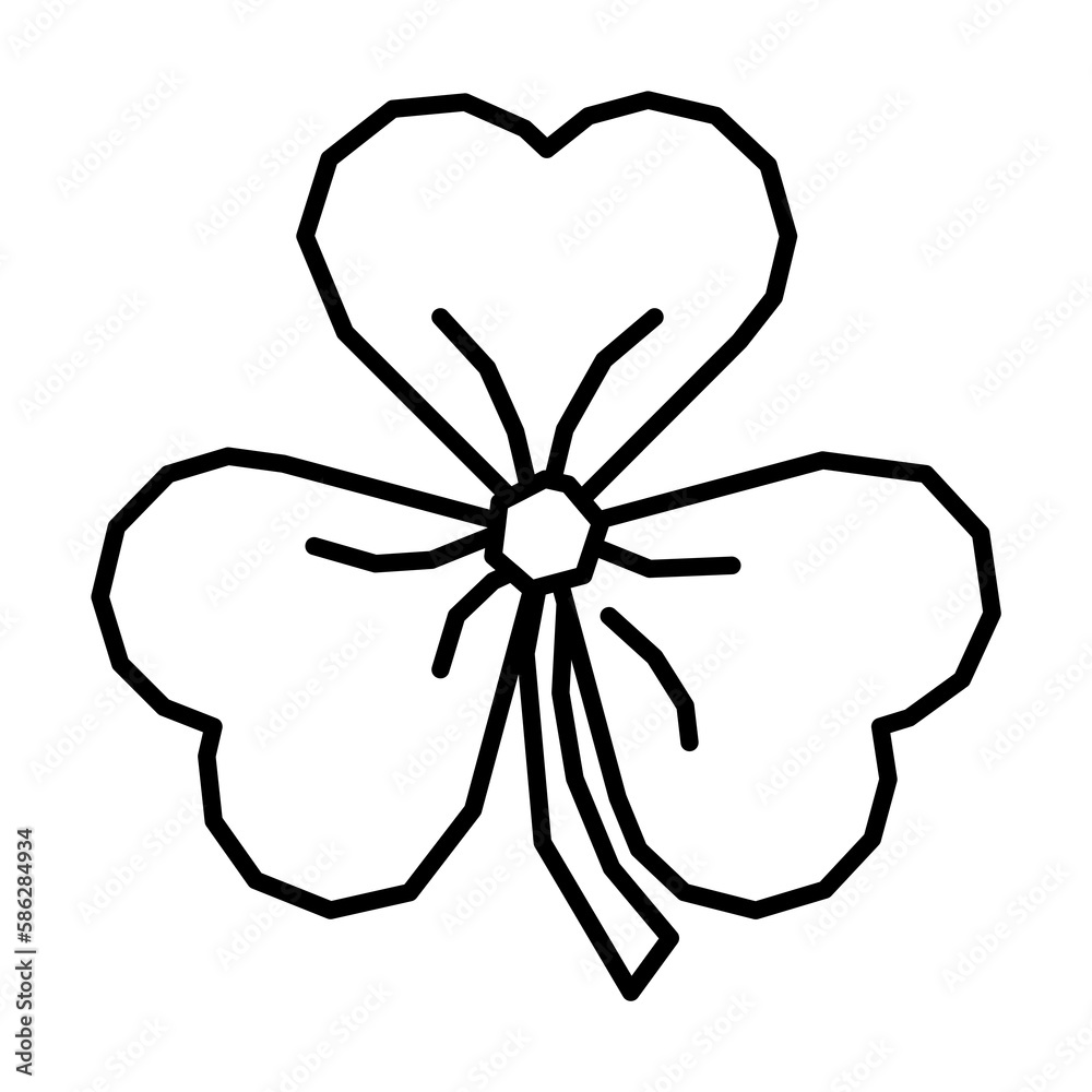 Clover, plant icon. Simple line, outline elements of Patrick's day icons for ui and ux, website or mobile application Clover, plant icon. Simple line, outline elements of Patrick's day icons for ui and ux, website or mobile application