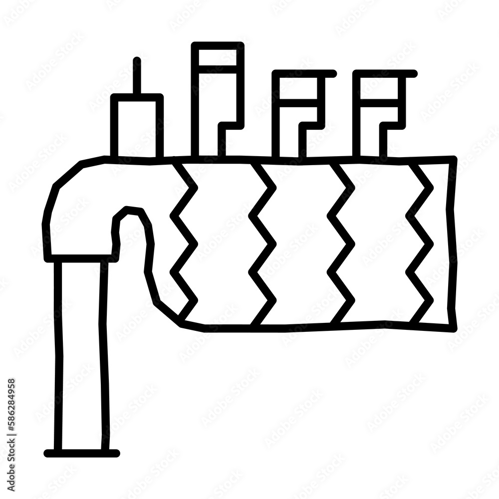 Bagpipe icon. Simple line, outline elements of Patrick's day icons for ui and ux, website or mobile application Bagpipe icon. Simple line, outline elements of Patrick's day icons for ui and ux, website or mobile application