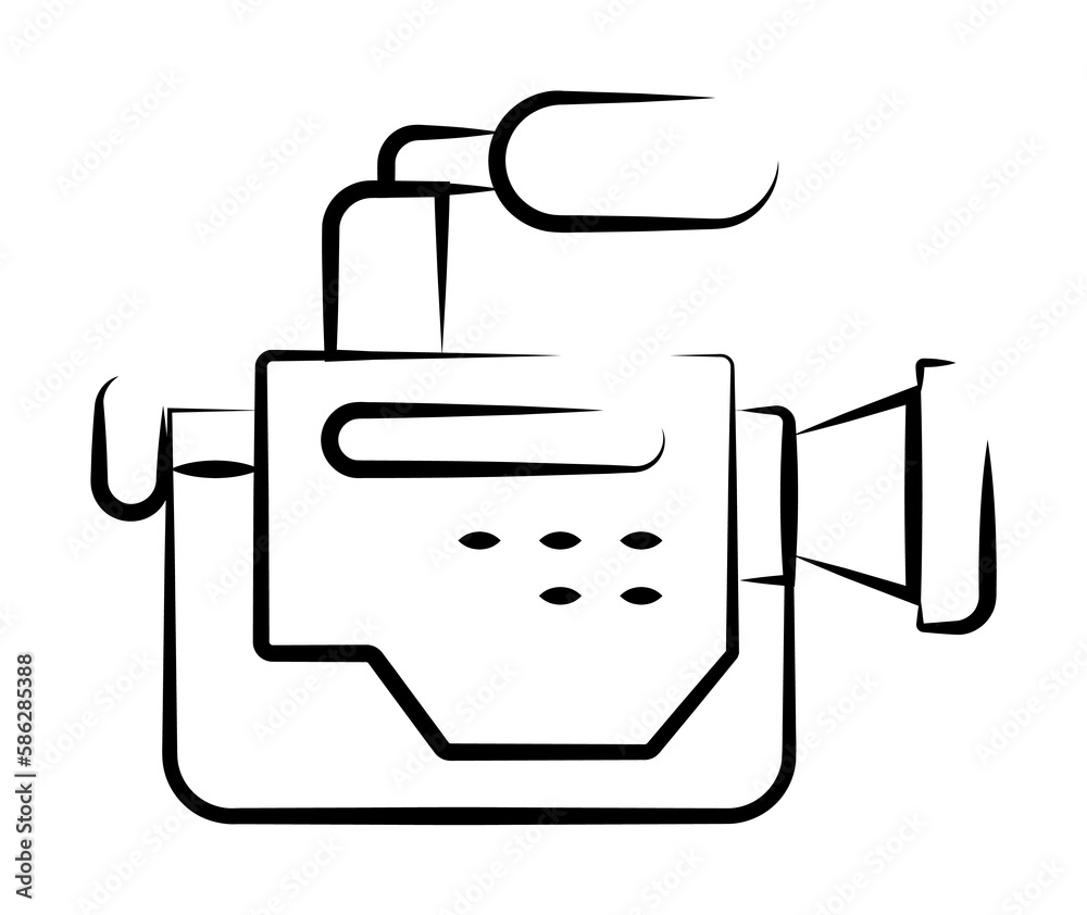 camcorder outine logo style icon. Element of photo icon for mobile concept and web apps. Outline camcorder icon can be used for web and mobile camcorder outine logo style icon. Element of photo icon for mobile concept and web apps. Outline camcorder icon can be used for web and mobile