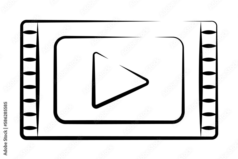 video film outine logo style icon. Element of photo icon for mobile concept and web apps. Outline video film icon can be used for web and mobile video film outine logo style icon. Element of photo icon for mobile concept and web apps. Outline video film icon can be used for web and mobile