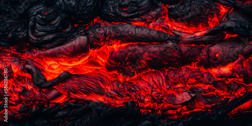 Lava from a volcano texture  © v.senkiv