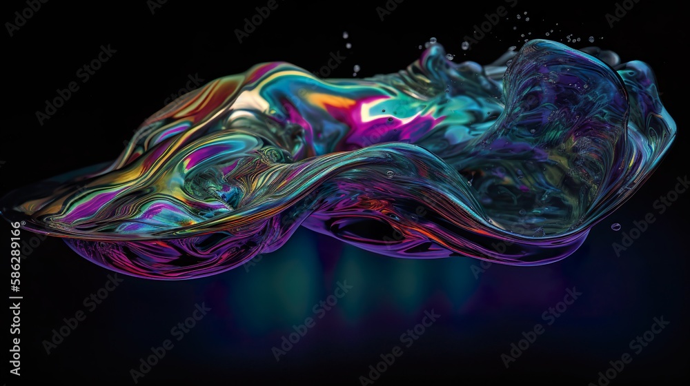 Obraz premium Graceful aquatic abstraction