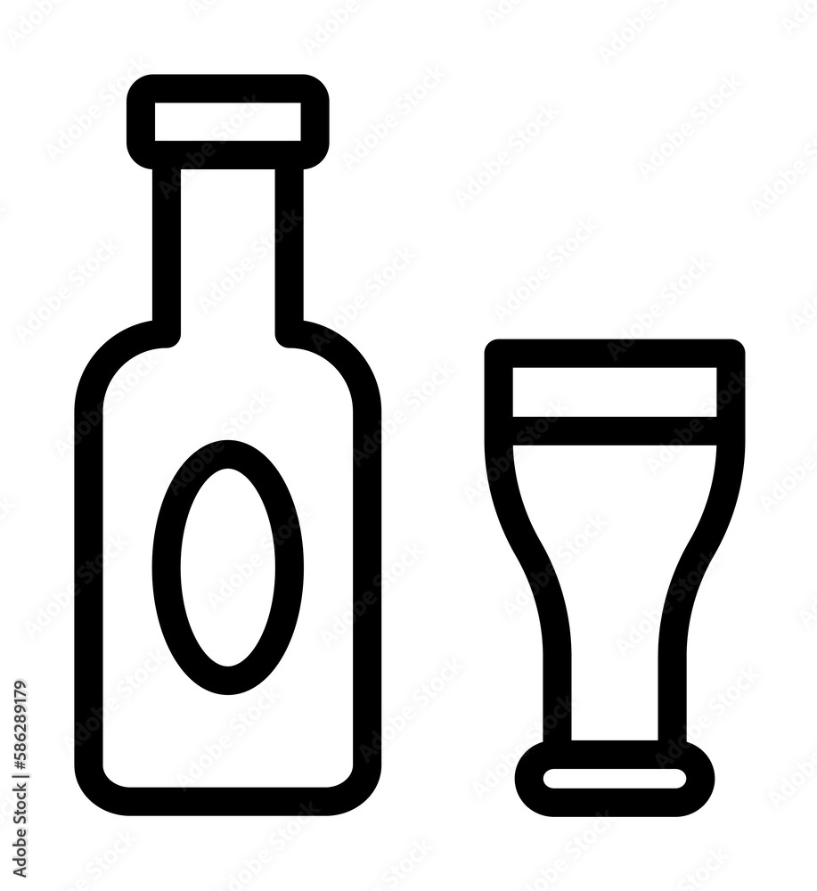 Drinks, goblet icon. Simple line, outline elements of rock n roll icons for ui and ux, website or mobile application Drinks, goblet icon. Simple line, outline elements of rock n roll icons for ui and ux, website or mobile application