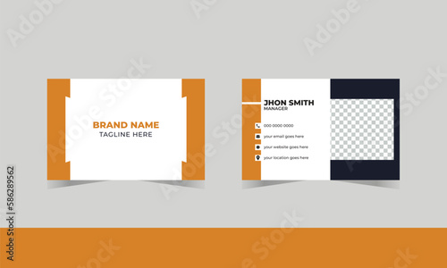 Corporate Modern Business Card Design Template Creative and Clean Business Card Name Name Card Visiting Card Simple Card Vector Design Unique Business Card Design