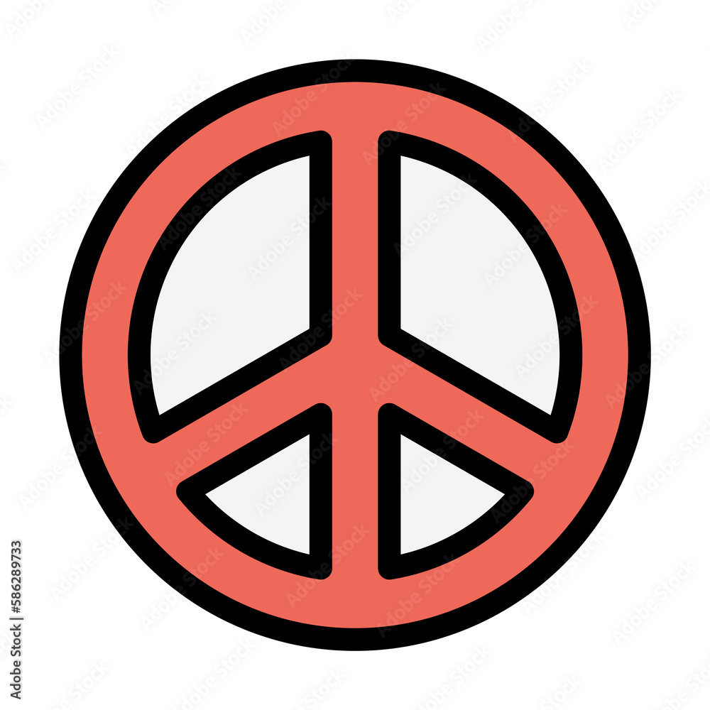 Circular icon. Simple color with outline elements of rock n roll icons for ui and ux, website or mobile application Circular icon. Simple color with outline elements of rock n roll icons for ui and ux, website or mobile application