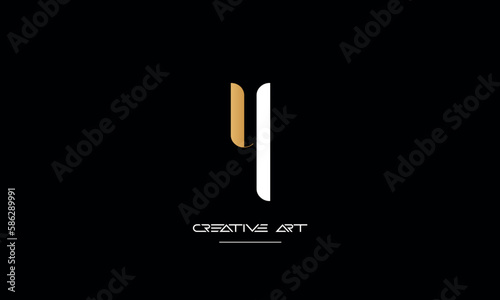 YT, TY, Y, T abstract letters logo monogram