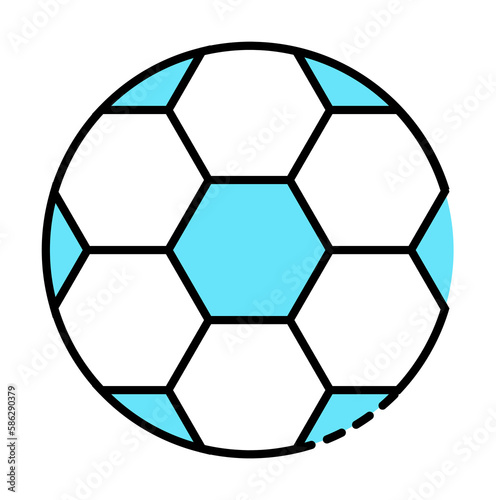 Soccer ball  sport icon. Element of color sport icon. Premium quality graphic design icon. Signs and symbols collection icon for websites  web design  mobile app