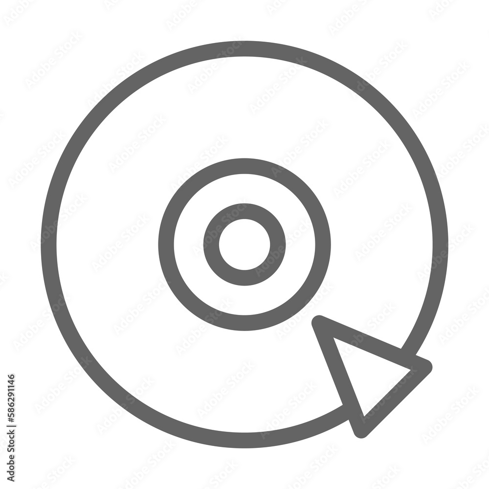 CD player with Triangle icon. Element of theatre icon. Thin line icon for website design and development, app development. Premium icon CD player with Triangle icon. Element of theatre icon. Thin line icon for website design and development, app development. Premium icon
