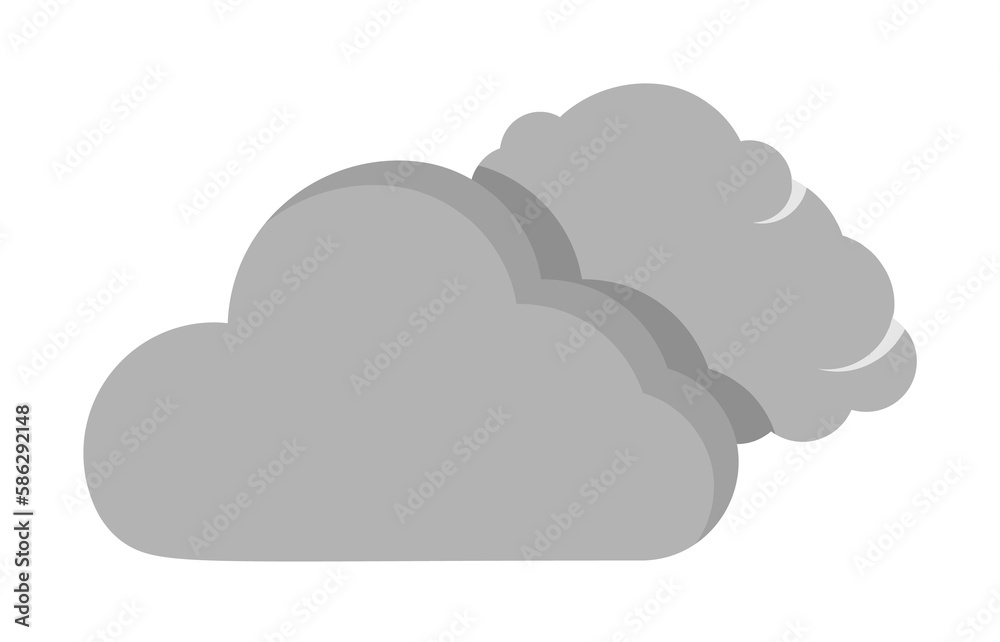 Cloud swarm icon. Simple line, outline of two color weather icons for ui and ux, website or mobile application Cloud swarm icon. Simple line, outline of two color weather icons for ui and ux, website or mobile application