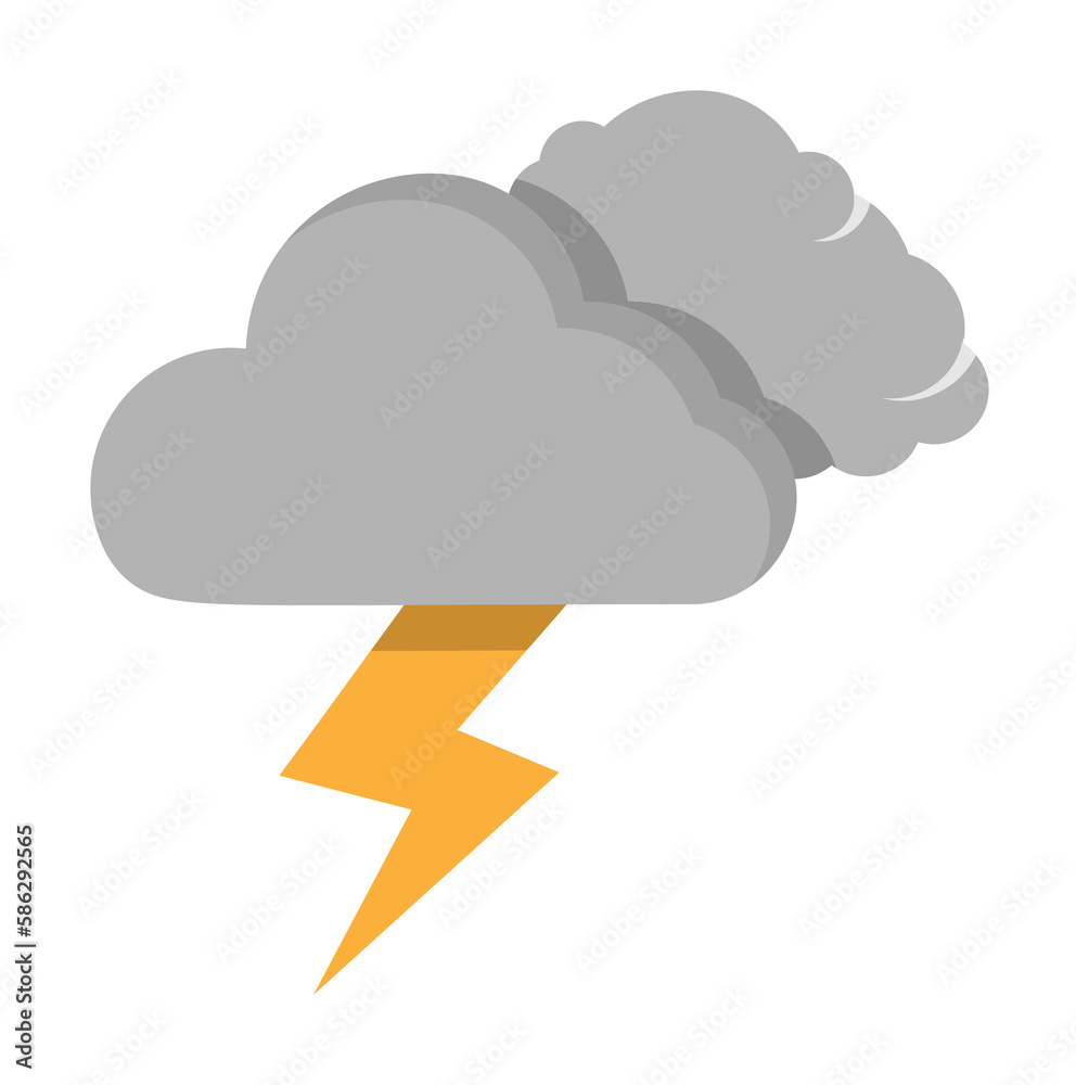 Cloud swarm lightning icon. Simple line, outline of two color weather icons for ui and ux, website or mobile application Cloud swarm lightning icon. Simple line, outline of two color weather icons for ui and ux, website or mobile application