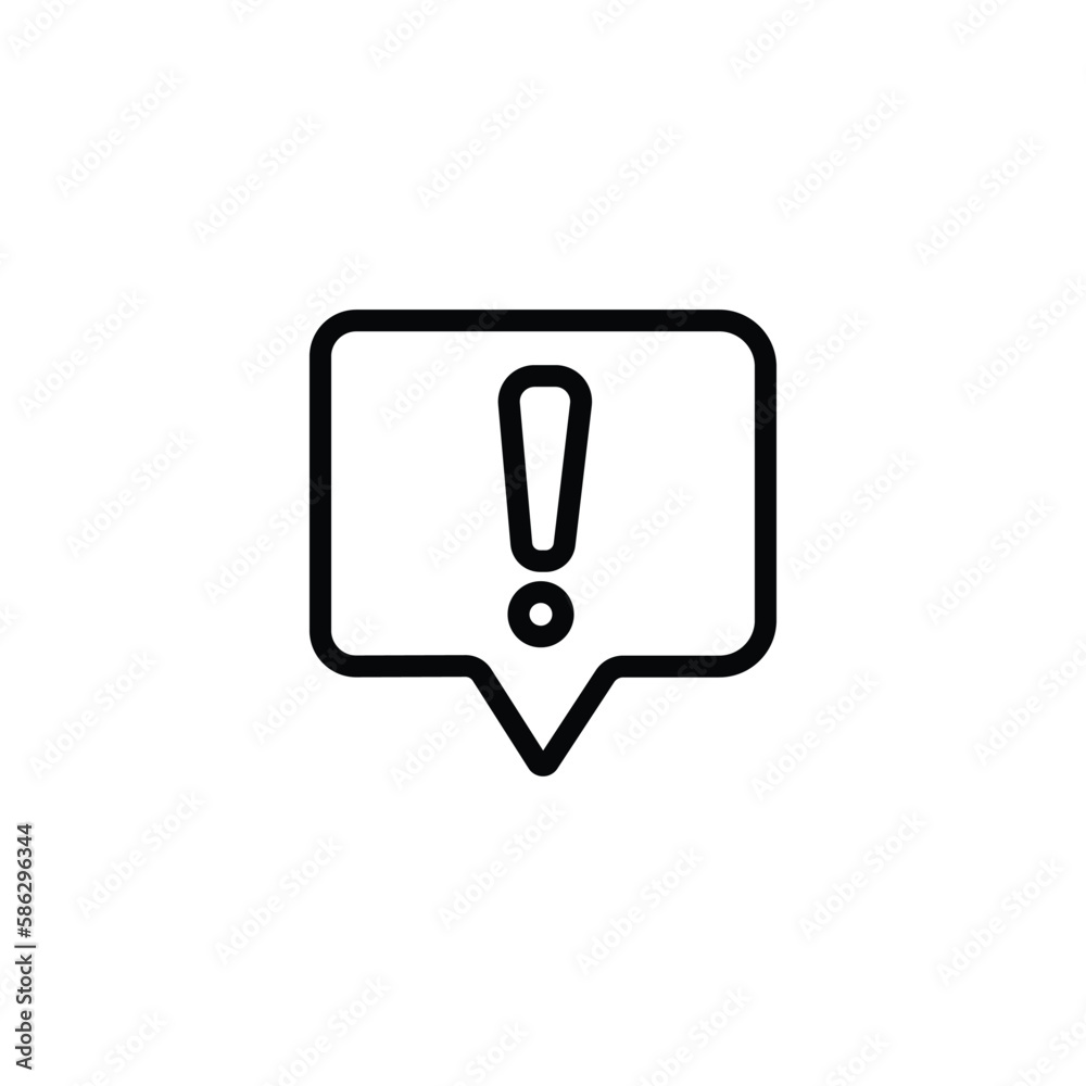 Cool exclamation mark flat icon Cool exclamation mark flat icon
