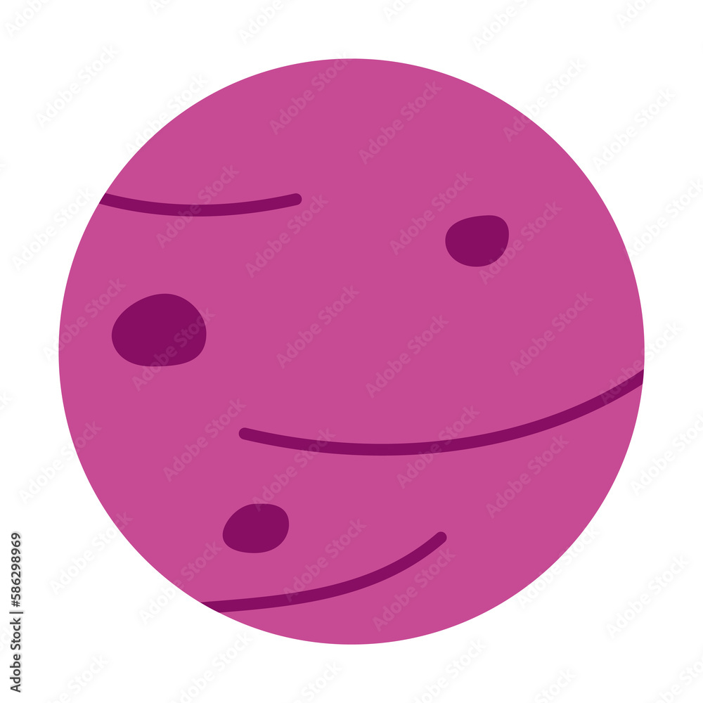 Fototapeta premium Red Planet colored icon. Element of web icon for mobile concept and web apps. Colored isolated Red Planet icon can be used for web and mobile. Premium icon