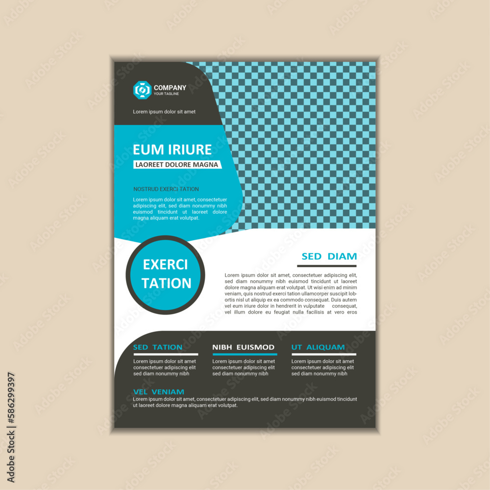 Vector corporate business flyer design template, simple and clean a4 size with bleed. Vector corporate business flyer design template, simple and clean a4 size with bleed.