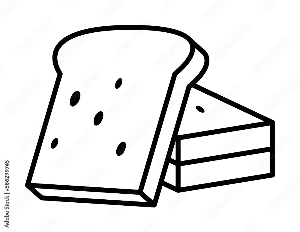 sliced bread icon. Element of food icon for mobile concept and web apps. Thin line sliced bread icon can be used for web and mobile sliced bread icon. Element of food icon for mobile concept and web apps. Thin line sliced bread icon can be used for web and mobile