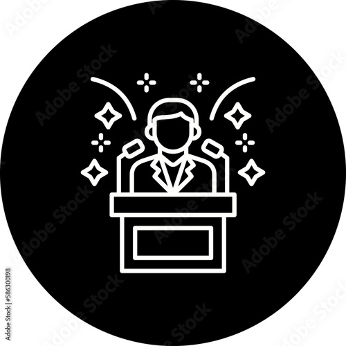 Winning Line Inverted Icon