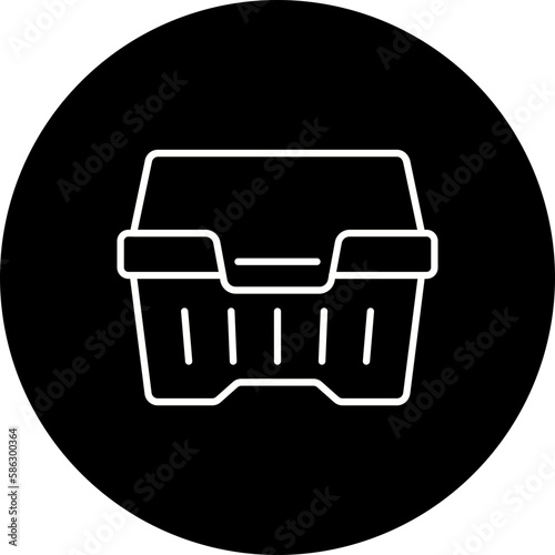 Styrofoam Line Inverted Icon