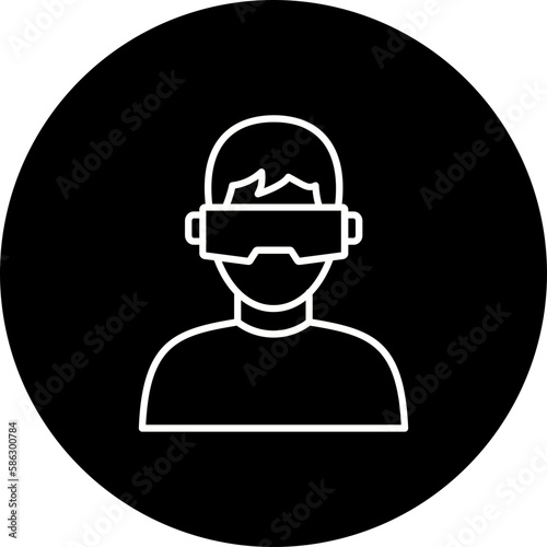 Vr Line Inverted Icon