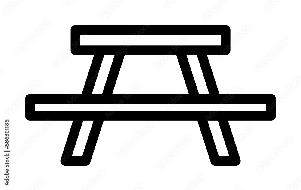 picnic place icon. Element of navigation for mobile concept and web apps. Thin line picnic place icon can be used for web and mobile picnic place icon. Element of navigation for mobile concept and web apps. Thin line picnic place icon can be used for web and mobile