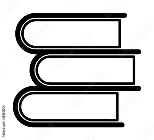 pile of books icon. Element of science icon for mobile concept and web apps. Thin line pile of books icon can be used for web and mobile