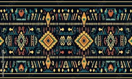 Ikat Symphony, Harmonizing Colors and Patterns in Fashion, Home Decor, The Art of Ikat, Discovering the Mesmerizing World of Patterns and Colors, Threads of Tradition, ethnic seamless pattern