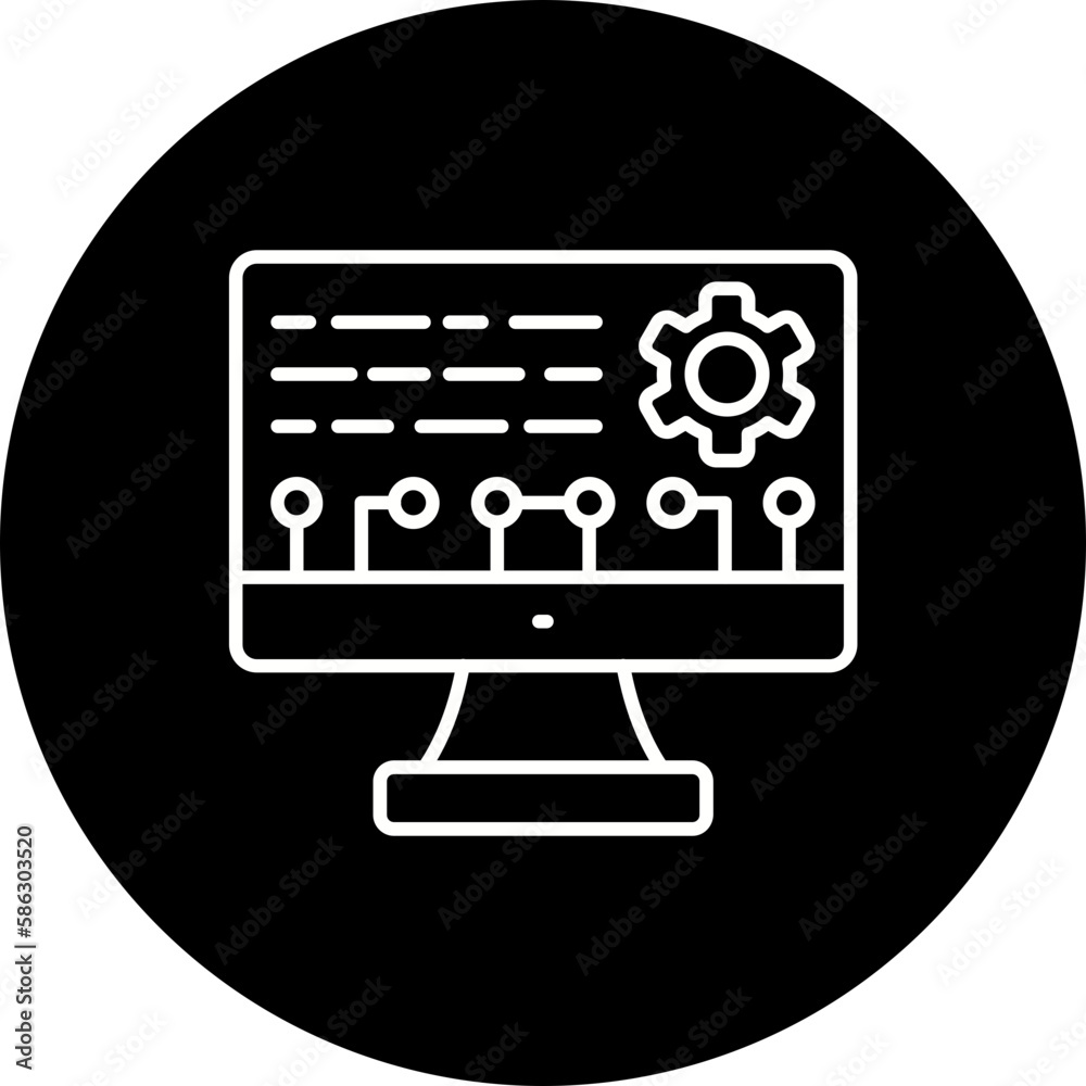 Configuration Line Inverted Icon Configuration Line Inverted Icon