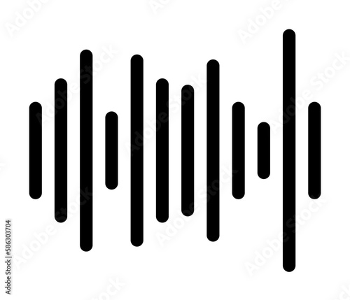 sound wave icon. Element of web icon with one color for mobile concept and web apps. Isolated sound wave icon can be used for web and mobile