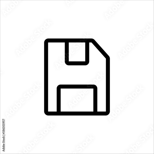 save Icon vector. Simple flat symbol. vector illustration on white background.