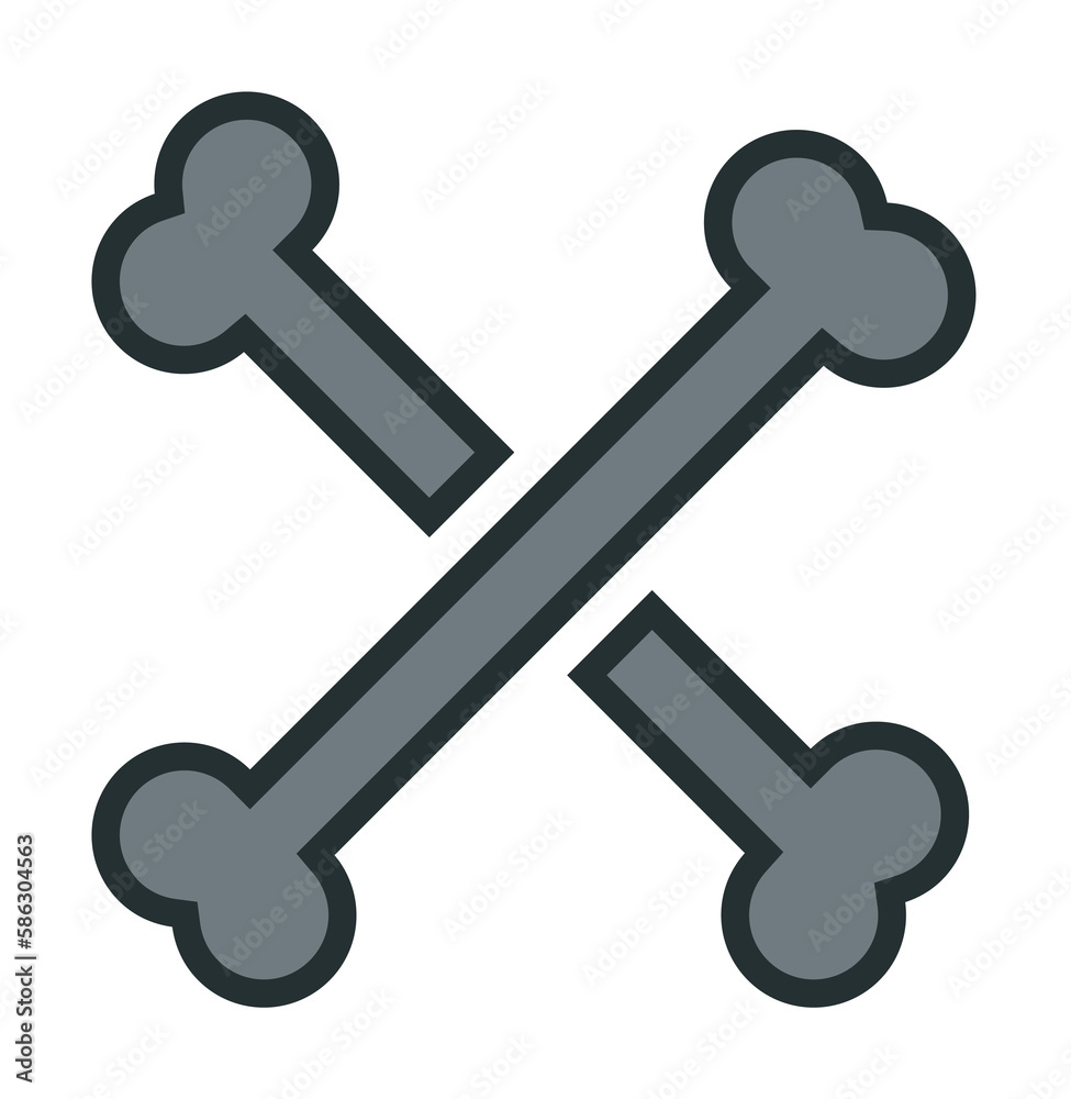 bones icon. Element of web icon with one color for mobile concept and web apps. Isolated bones icon can be used for web and mobile bones icon. Element of web icon with one color for mobile concept and web apps. Isolated bones icon can be used for web and mobile