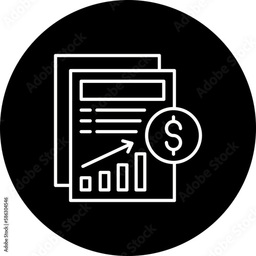 Profits Line Inverted Icon