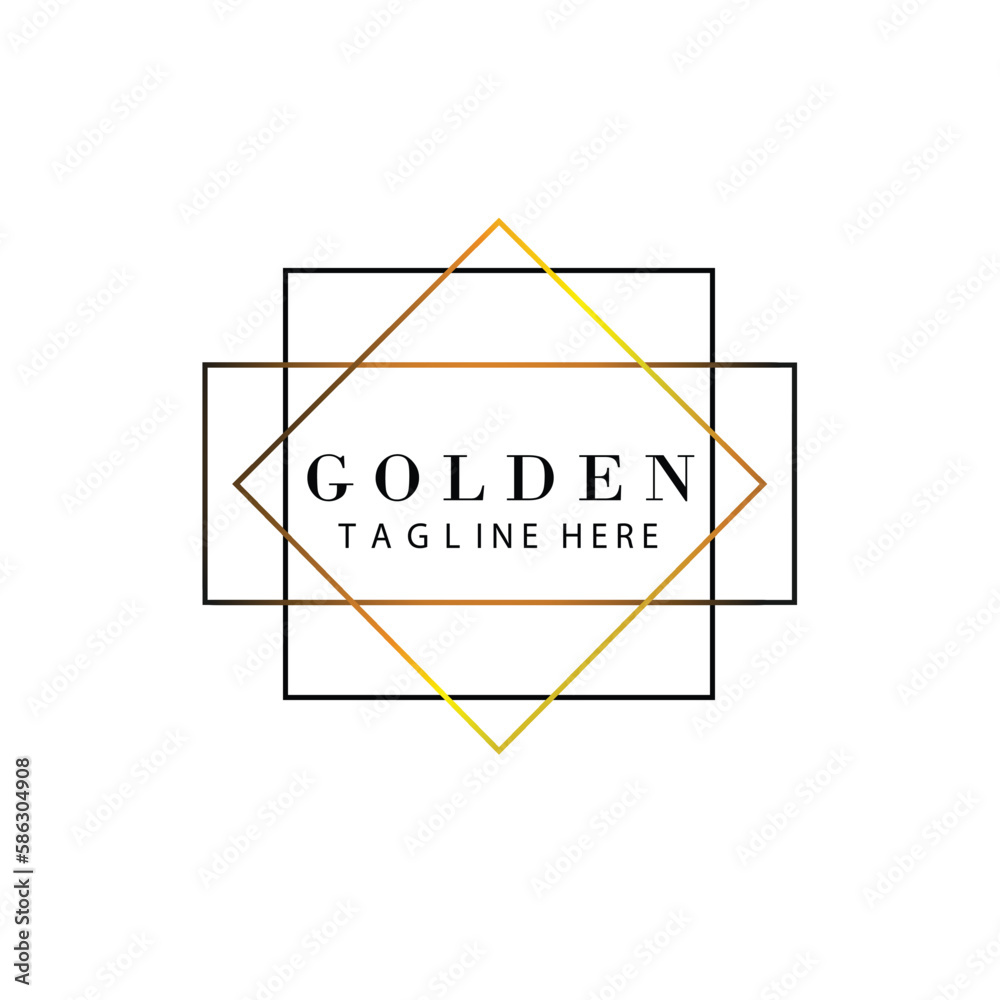 Desain logo fashion emas vector Desain logo fashion emas vector