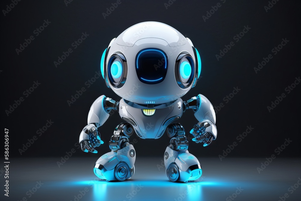 Small humanoid close look with awesome detail. Generative AI