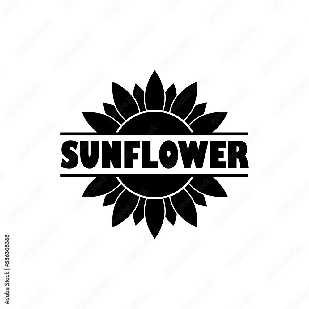Sunflower icon isolated on transparent background
