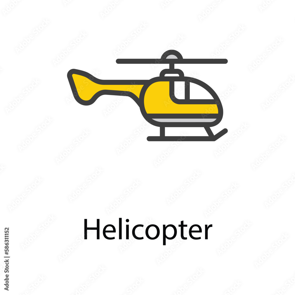 Helicopter icon design stock illustration Helicopter icon design stock illustration
