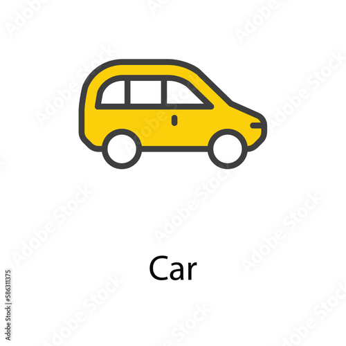 Car icon design stock illustration