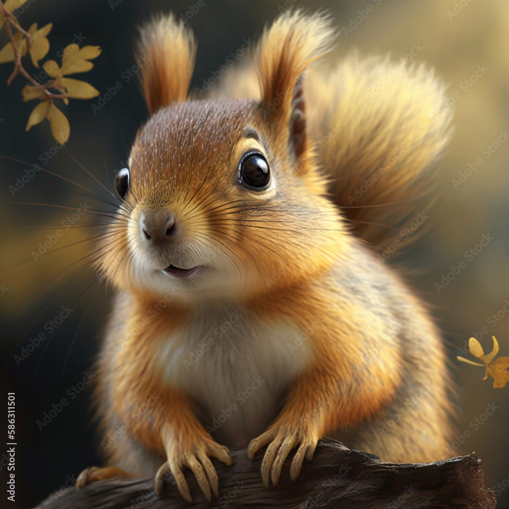 Obraz premium squirrel in the park