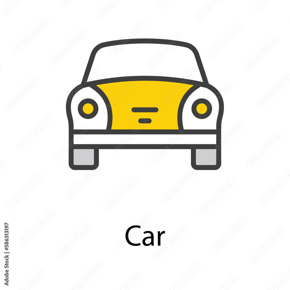 Car icon design stock illustration