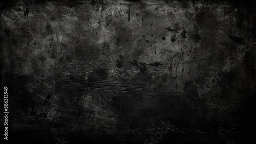 Foto Grunge black chalkboard textured background