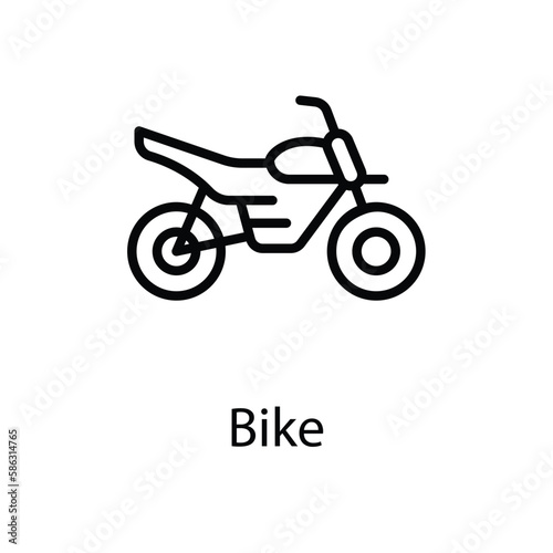 Bike icon design stock illustration