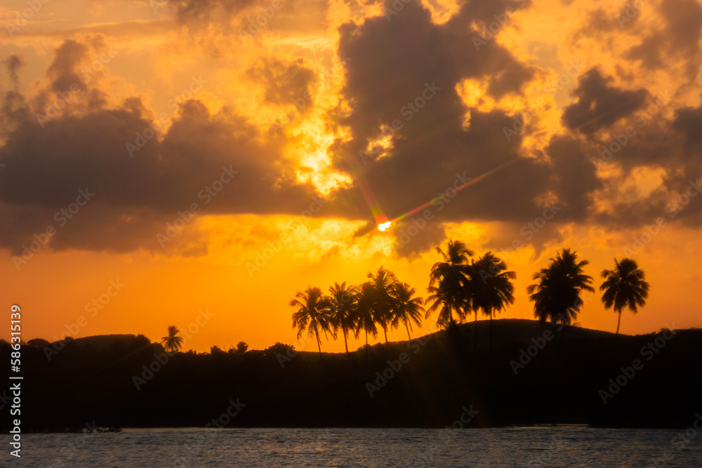 Fototapeta premium sunset on the beach