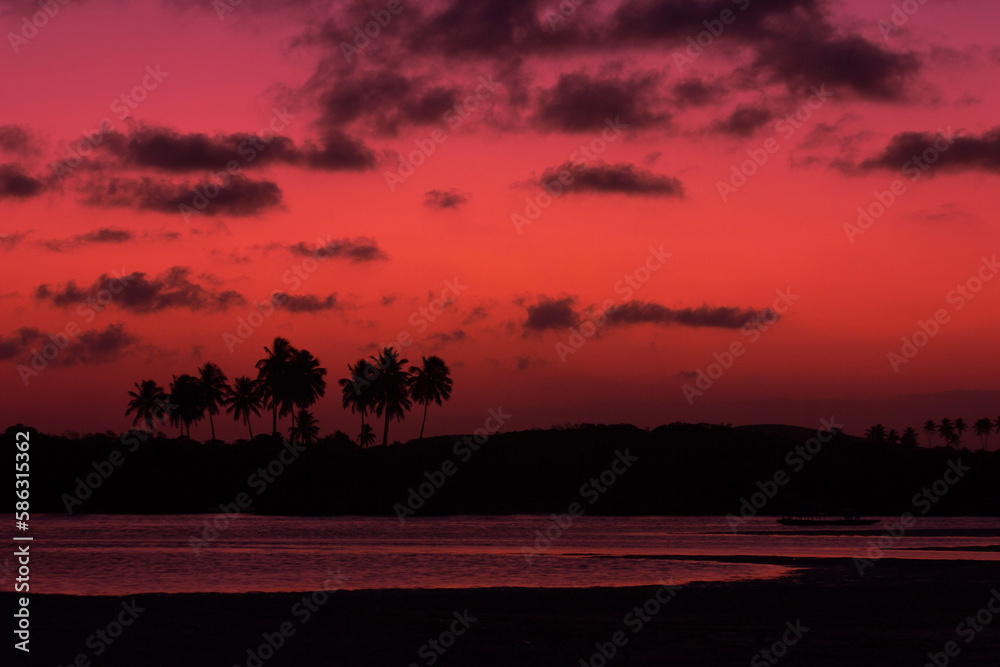 Fototapeta premium sunset over the sea
