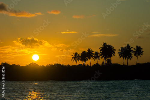 sunset over the sea
