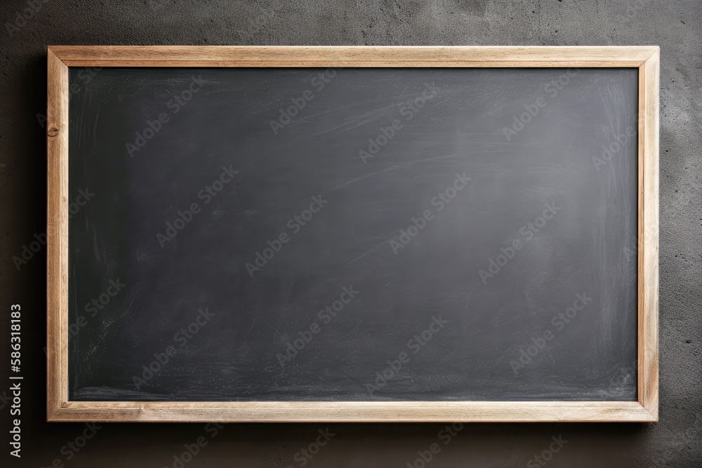 wooden frame blackboard, Generative AI wooden frame blackboard, Generative AI