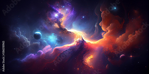 space galaxy background, Galaxy background, Starry cosmic nebula and deep space universe galaxies.