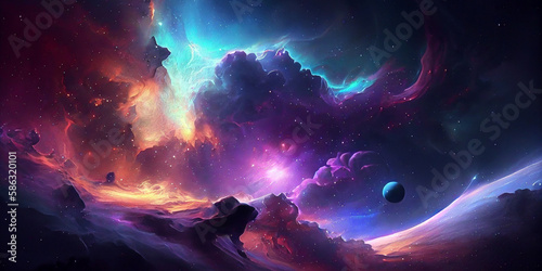 space galaxy background, Galaxy background, Starry cosmic nebula and deep space universe galaxies.