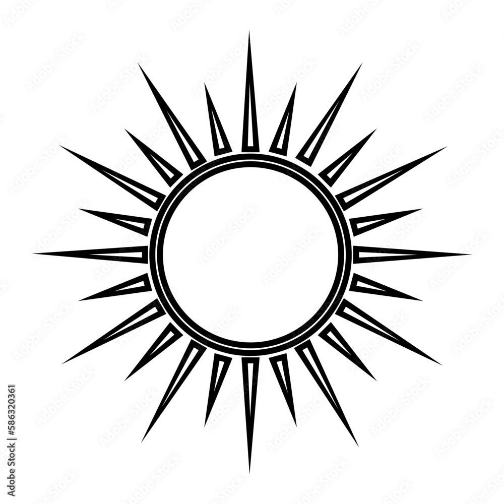 Sun icon vector. Sun illustration sign. Sun symbol or logo. Sun icon vector. Sun illustration sign. Sun symbol or logo.